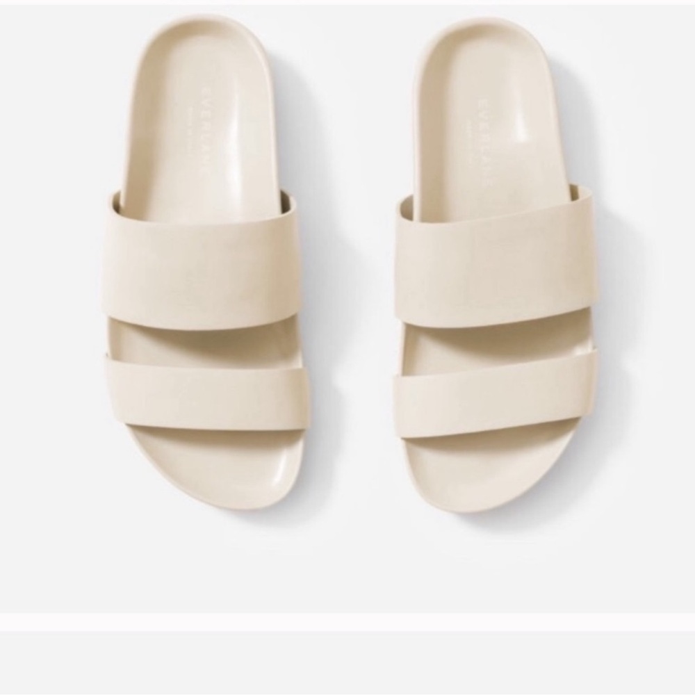 Everlane Leather Form Two Strap Sandals Sz 10